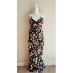 Likely Painted Tulip Rae Wrap Maxi Floral Dress